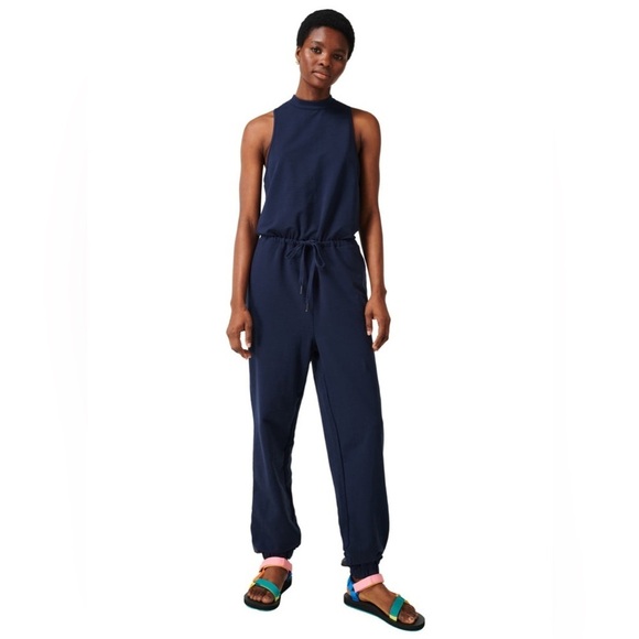 Sweaty Betty Kaya Jumpsuit in navy | size 8/10 - Picture 7 of 10